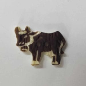Trachtenknopf Kuh 20 + 31 mm