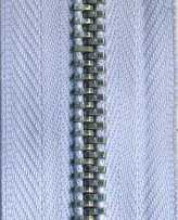 Metallzipp silber einfach teilbar 6 mm – Länge 75 cm