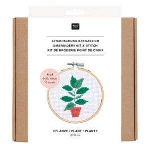 Rico Stickpackung Mini Kit Pflanze Gr. 10 cm