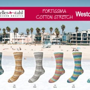 Fortissima Cotton Stretch Westcoast 100g Fb.128 ocean