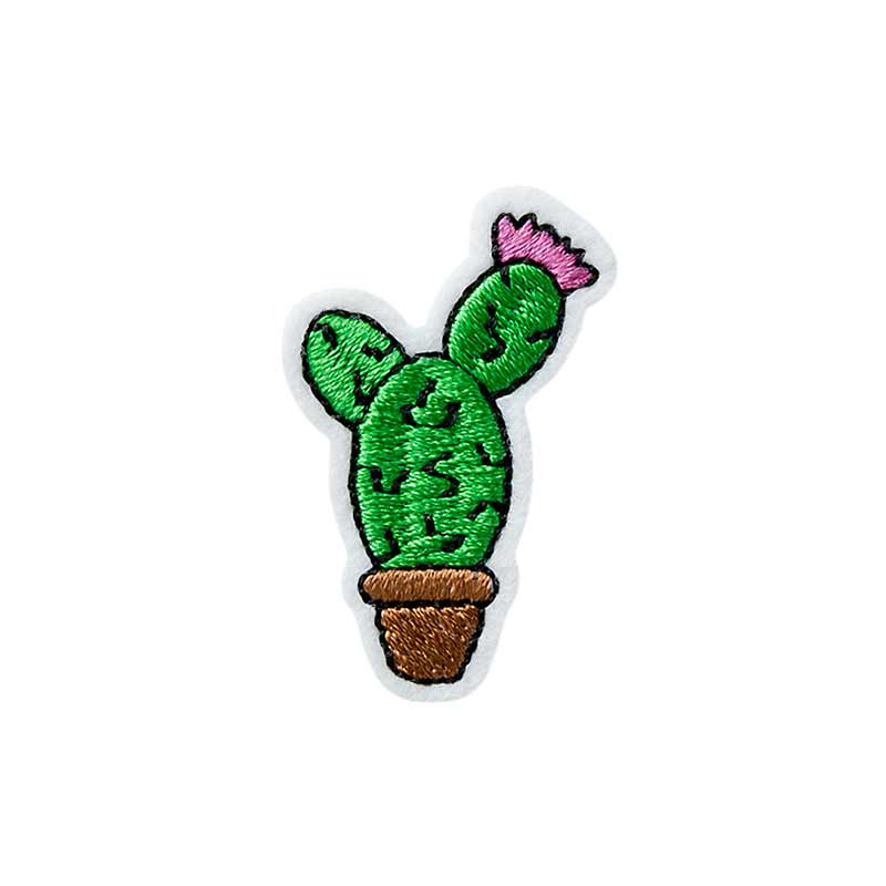 Applikation Kaktus mit Blüte