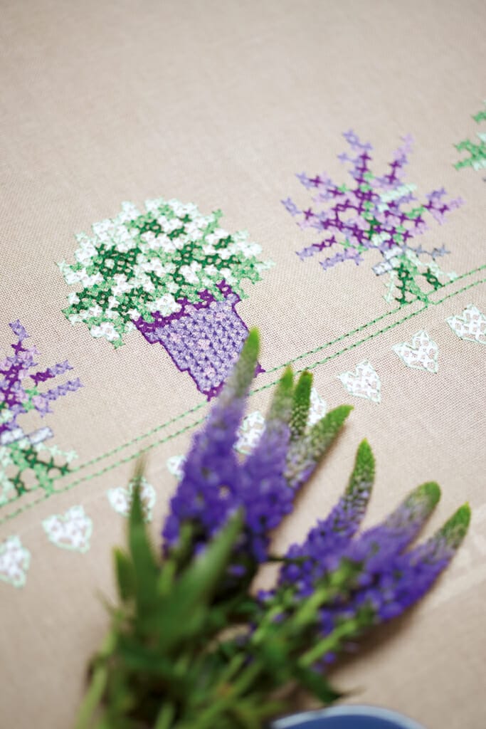 Bedruckte Deckenpackung Lavendel