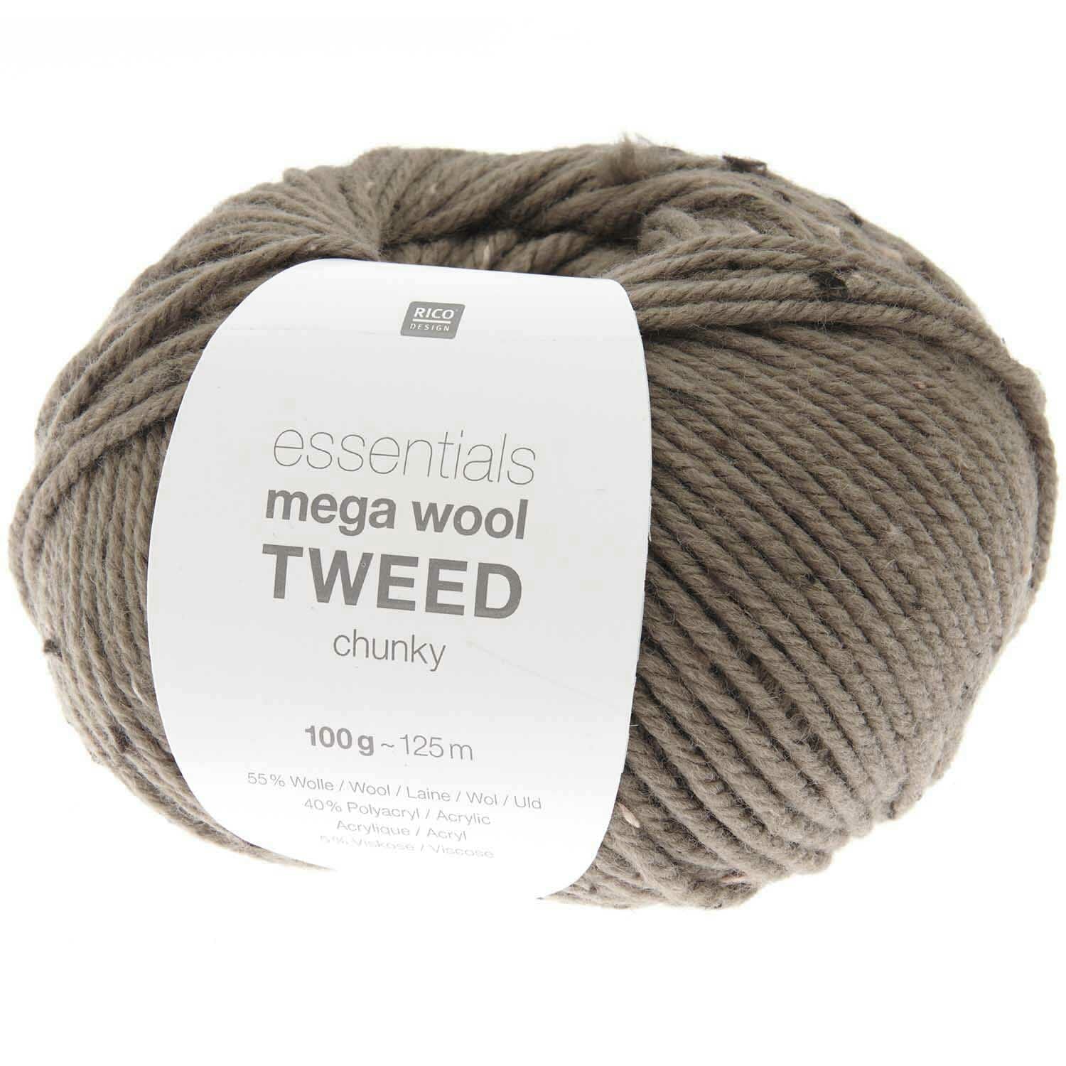 Rico-Essentials Mega Wool Tweed chunky 100g – 50%